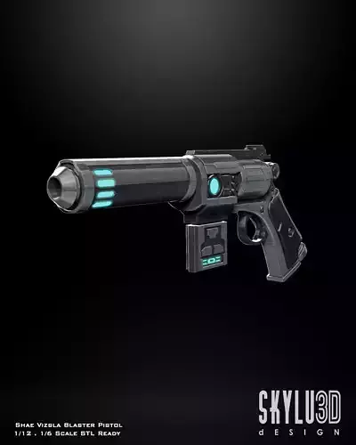 Shae Vizsla Blaster Pistol One12 and One6 Scale Bundle Files
