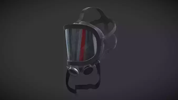 Fernez Willson NATO Mask Low Poly Low-poly 3D model