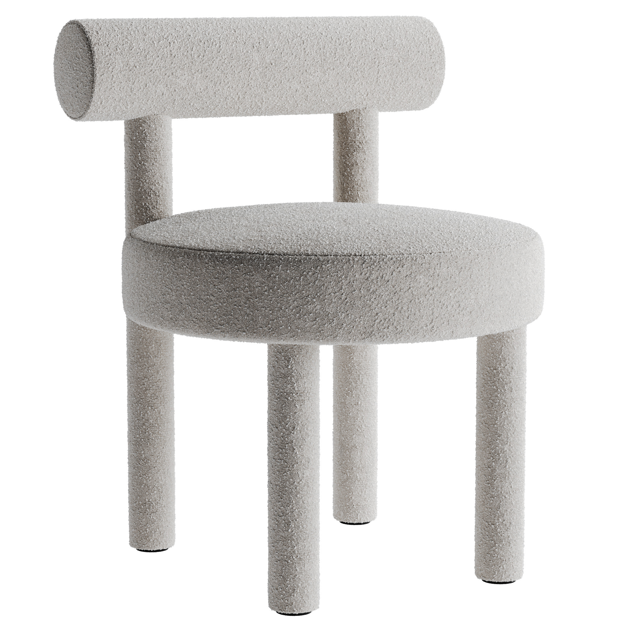 Modern Dining Chair Low-poly 3D model_54