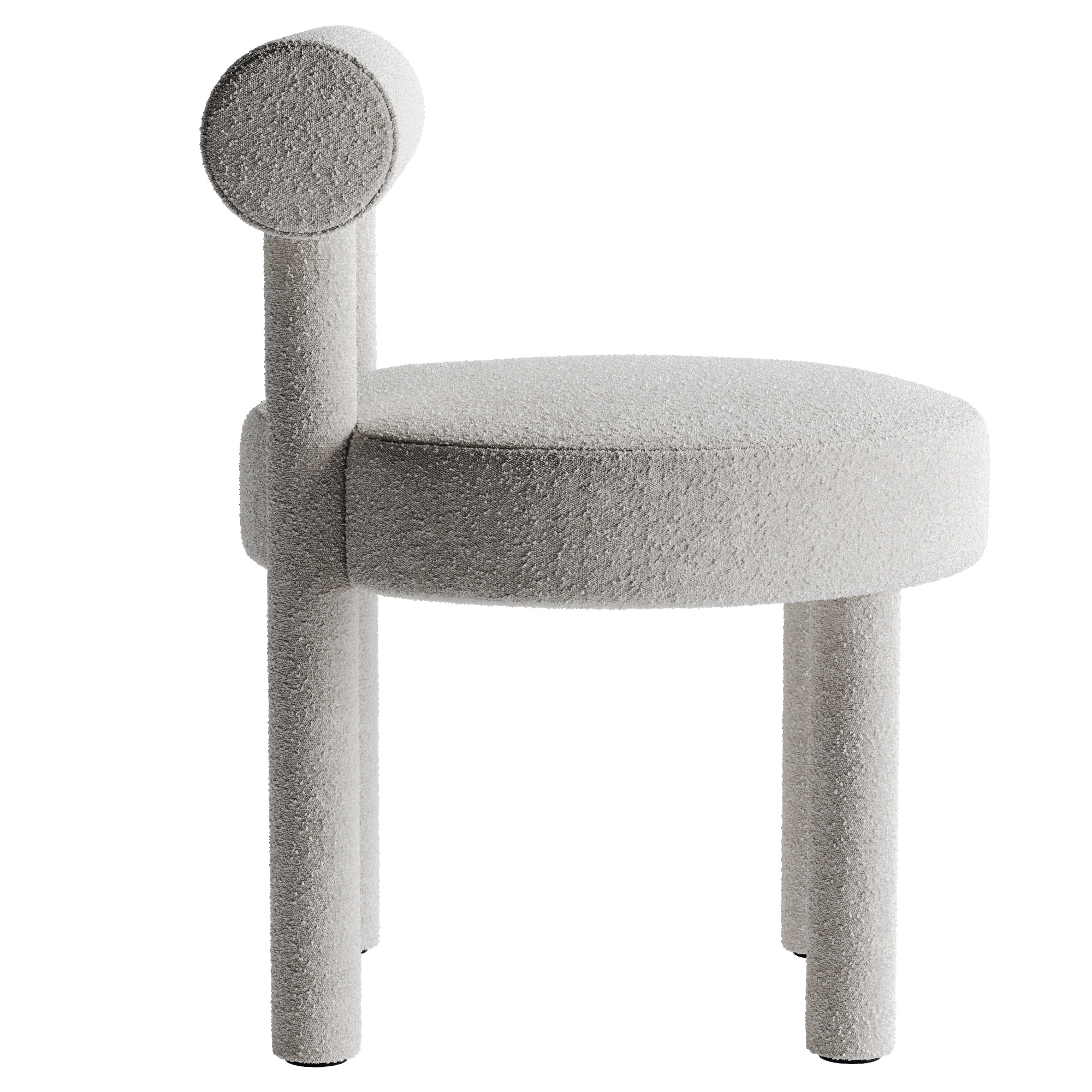 Modern Dining Chair Low-poly 3D model_24