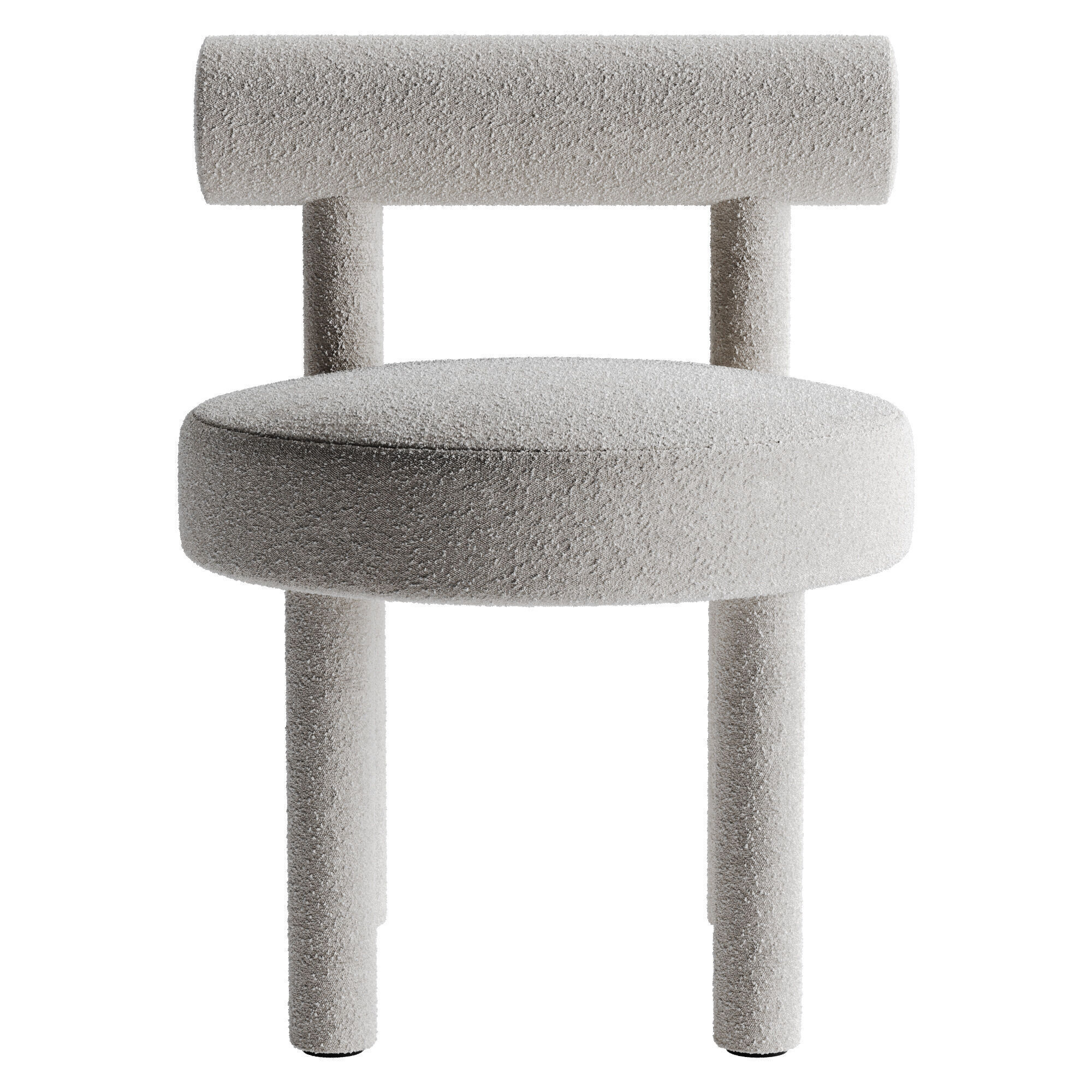 Modern Dining Chair Low-poly 3D model_14