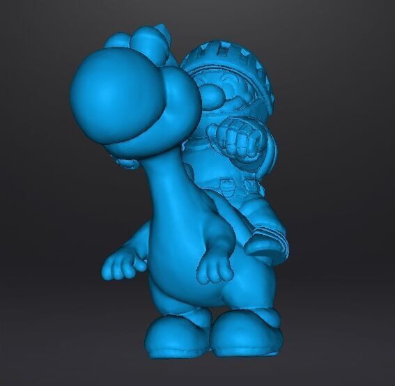 MARIO KNIGHT ON YOSHI MINIATURE MODEL FANTASY GAMES RPG DND 3D print model_11