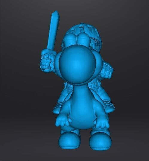 MARIO KNIGHT ON YOSHI MINIATURE MODEL FANTASY GAMES RPG DND 3D print model_9