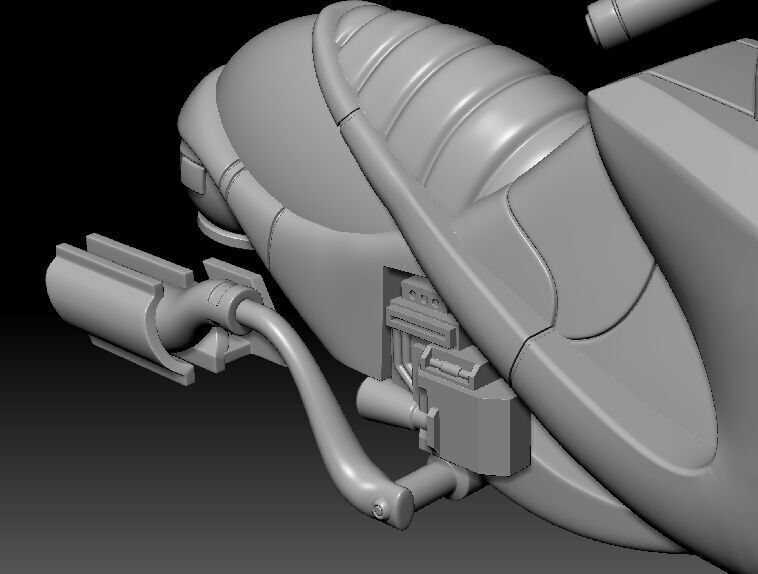 Flare-S Swoop Bike One12 Scale STL Files 3D print model_3