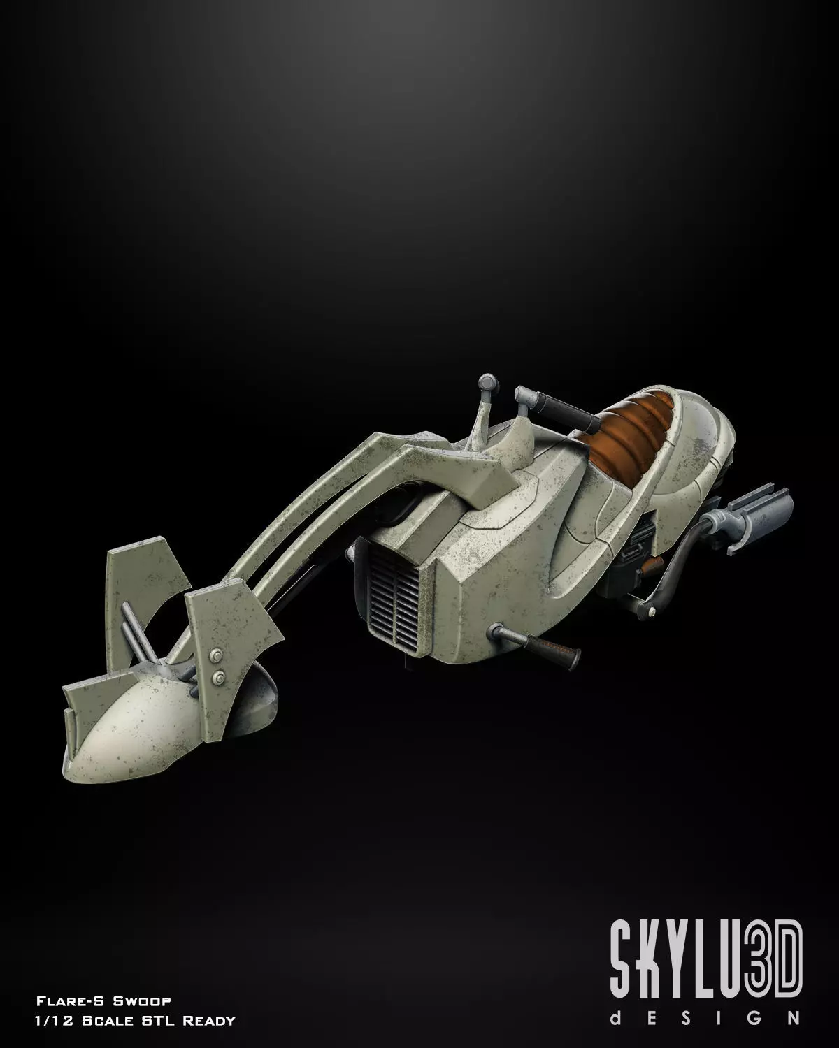 Flare-S Swoop Bike One12 Scale STL Files 3D print model_0