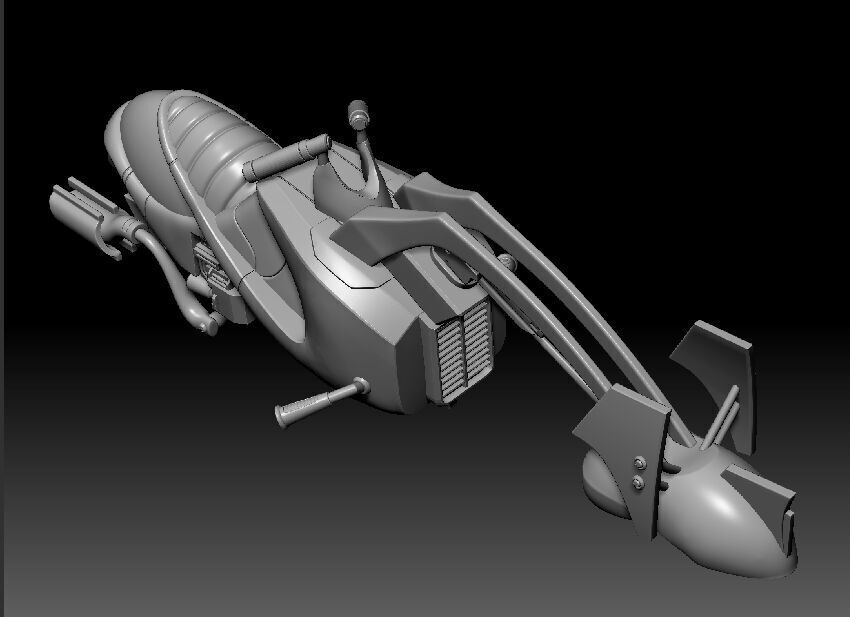 Flare-S Swoop Bike One12 Scale STL Files 3D print model_1
