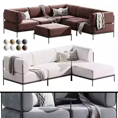 Nolan 3 round sofa