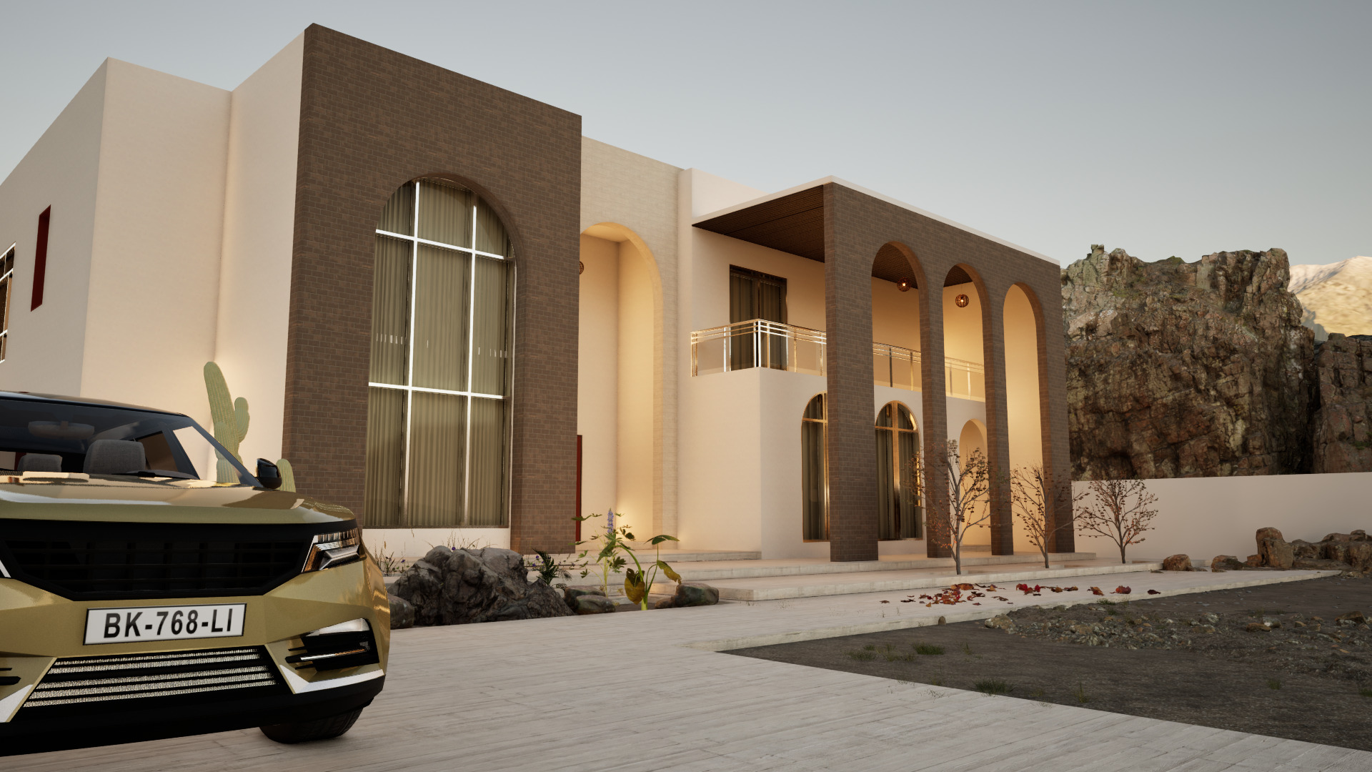 Modern HOUSE MODEL Arab  3D model_4