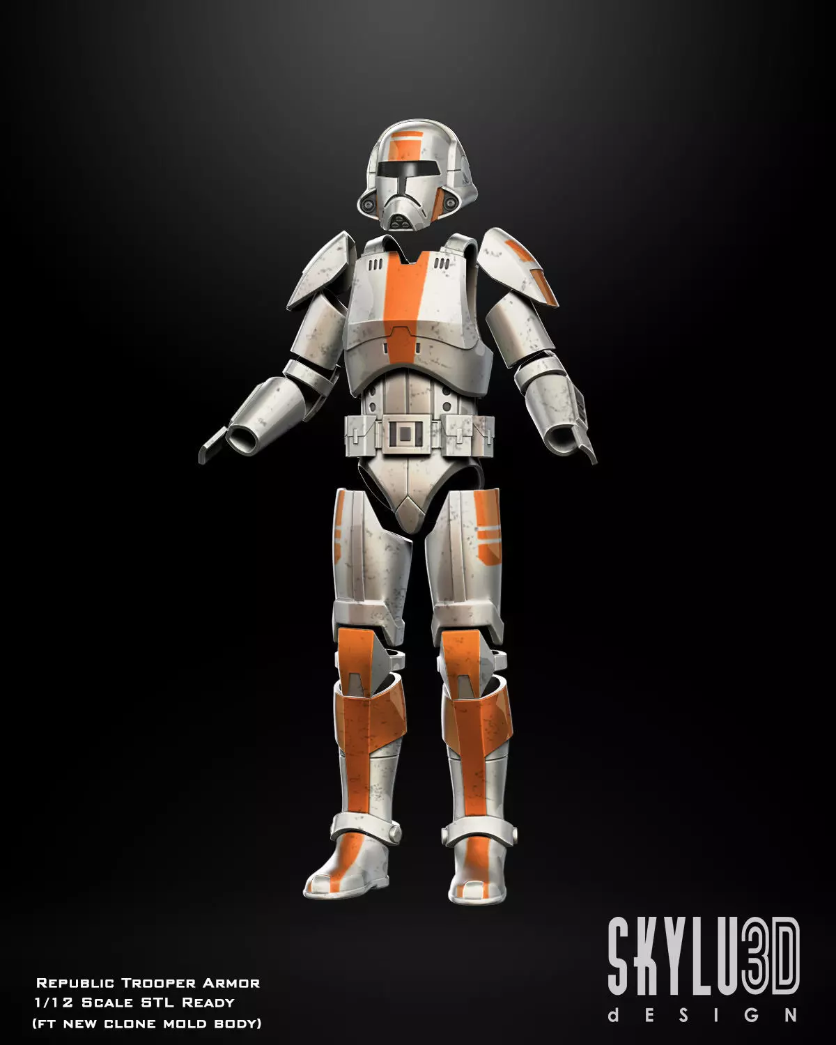 Republic Trooper One12 Scale Custom STL Files 3D print model_0