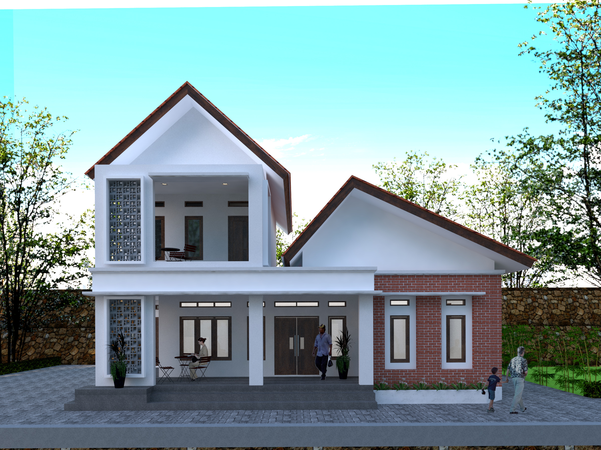 3d home exterior 3D model_1