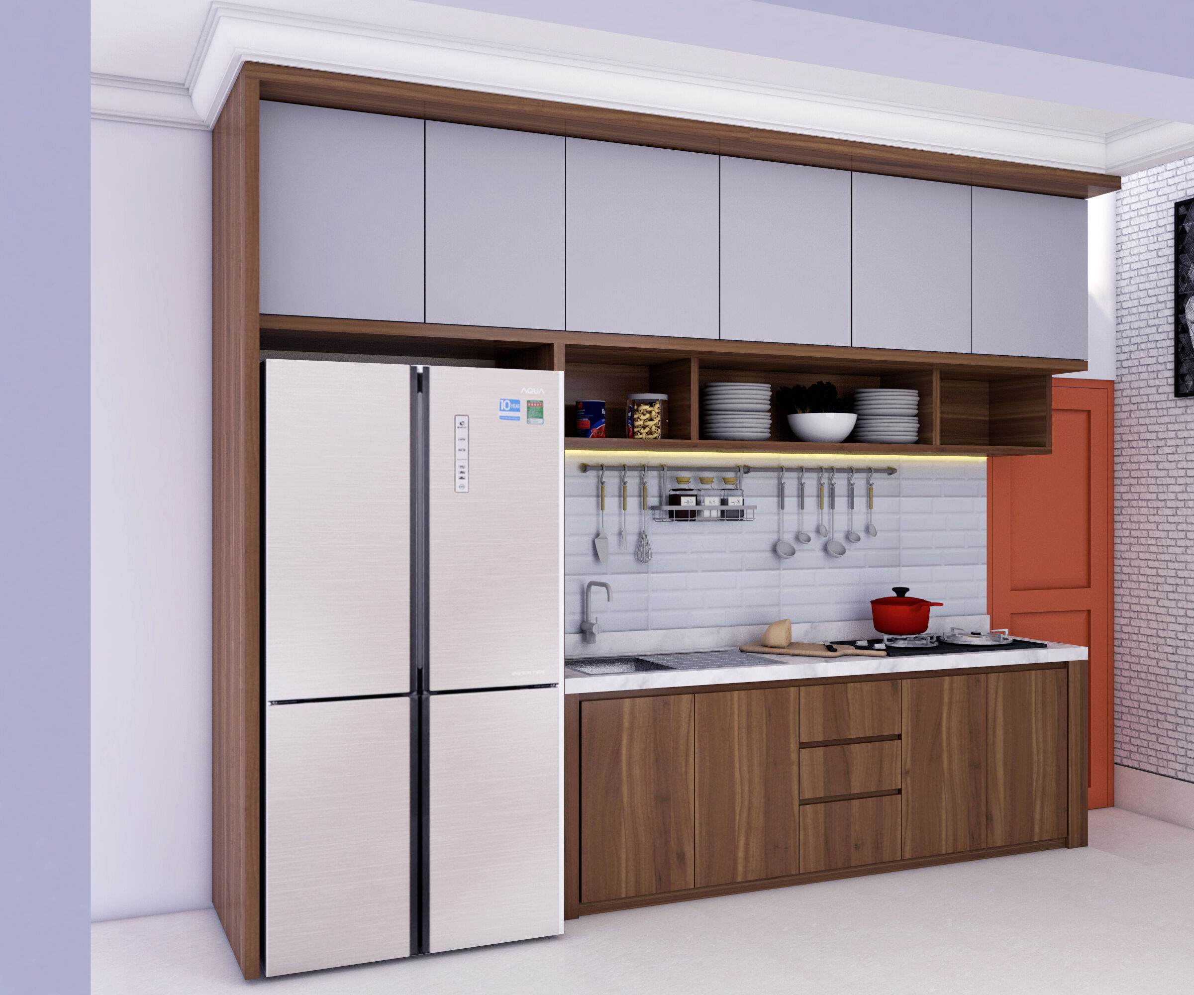 interior design kitchen 3D model_1