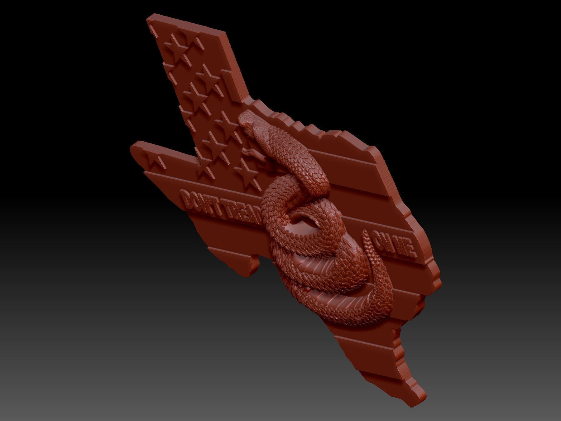 Snake 3D print model_4