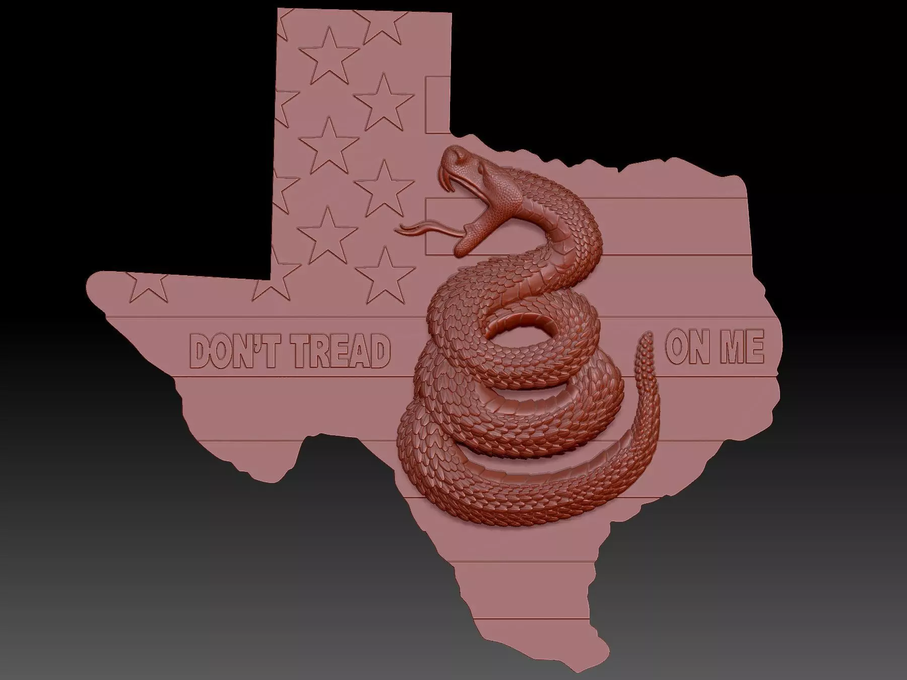 Snake 3D print model_0