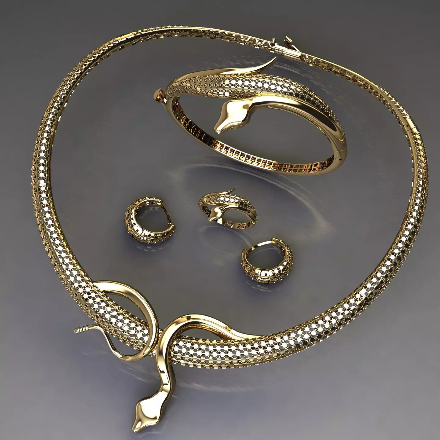 necklace 3D print model_0