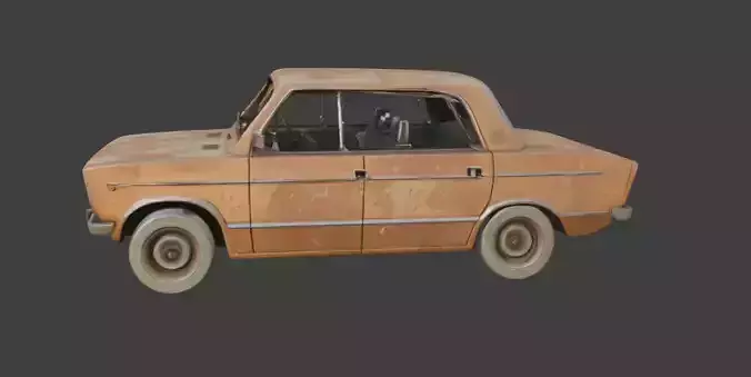Vintage Car  Game-Ready 3D Model with PBR Textures
