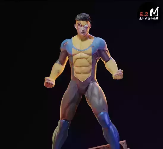 Fan Art - Omniman Defeats Invincible - Statue 3D print model