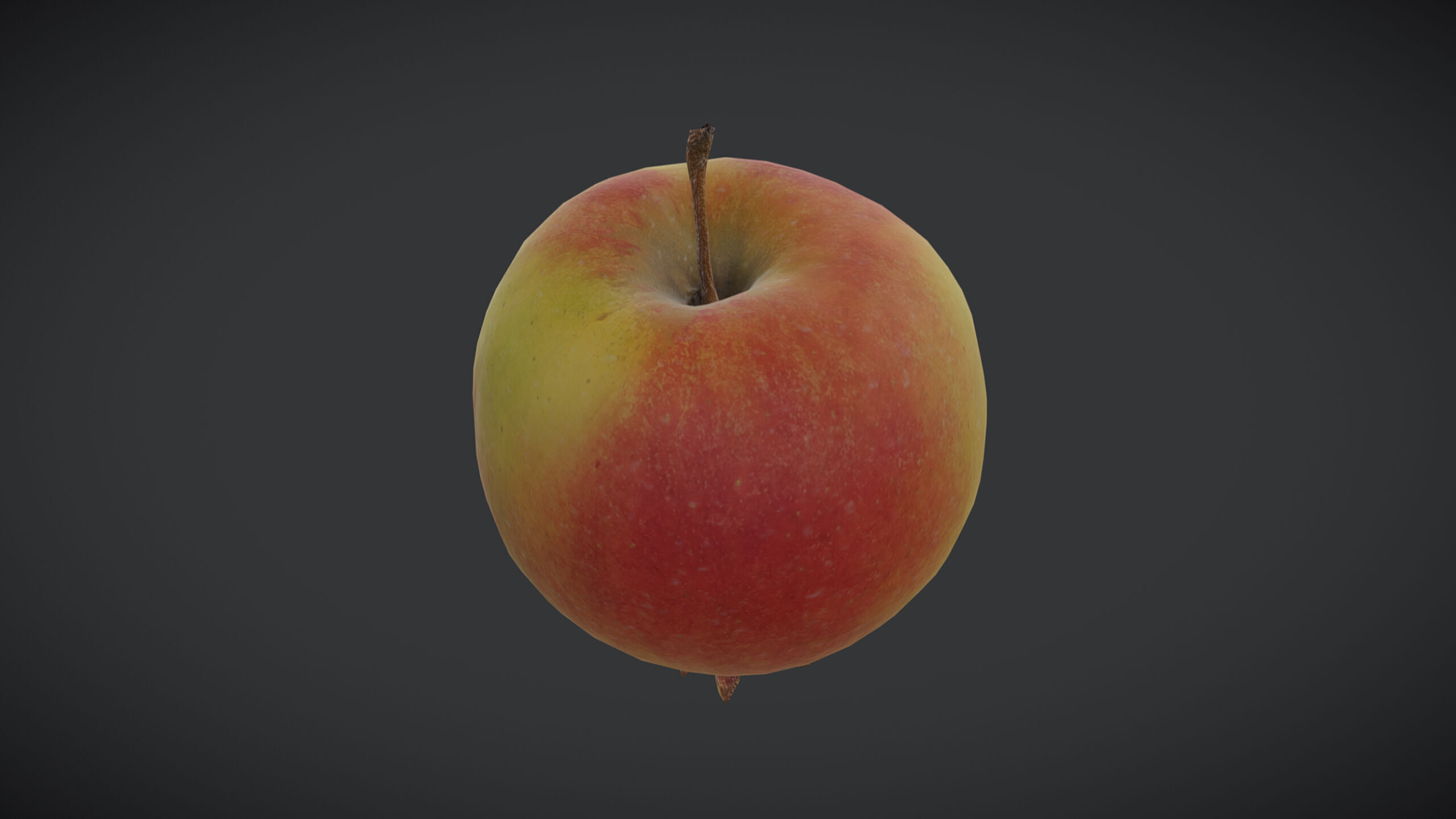 Fruit Crab Apple Low Poly Low-poly 3D model_4