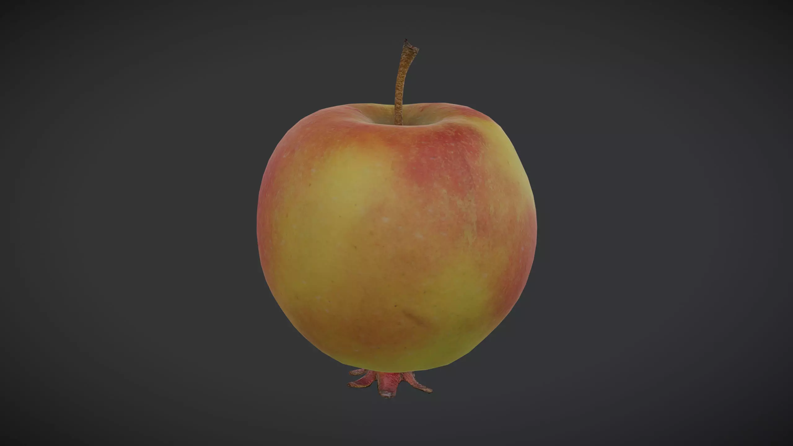 Fruit Crab Apple Low Poly Low-poly 3D model_0