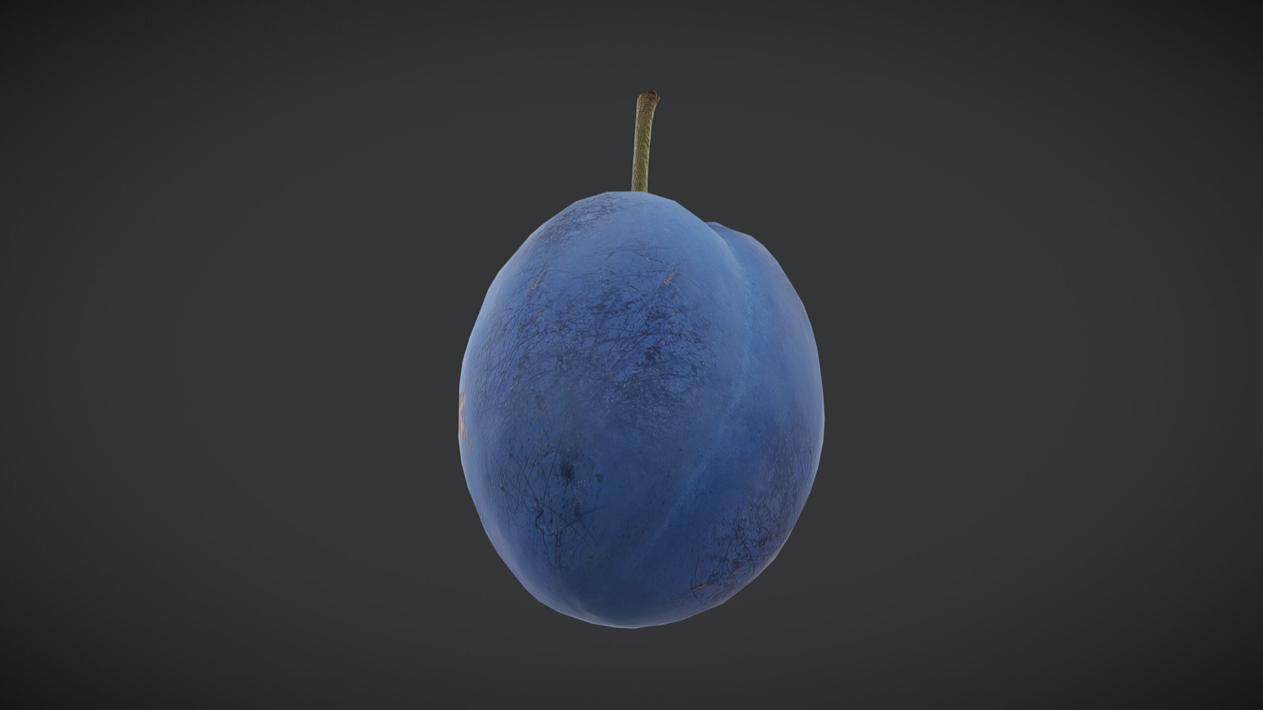 Fruit Damson Low Poly Low-poly 3D model_4