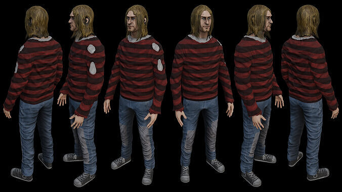 Kurt Cobain 3D model