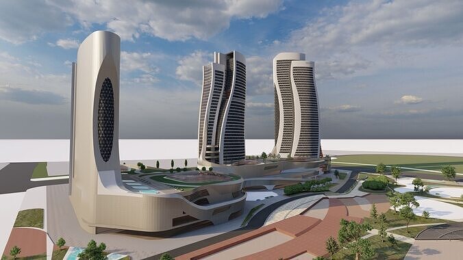 City-Modern City- Urban 3D model