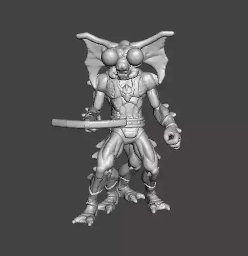 MANTENNA MINIATURE MODEL FOR FANTASY OR SCIFI GAMES RPG DND 3D print model