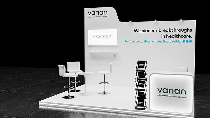 two simple of booth 3x4 and 4x4 3D model 3