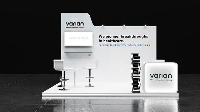 two simple of booth 3x4 and 4x4 3D model 2