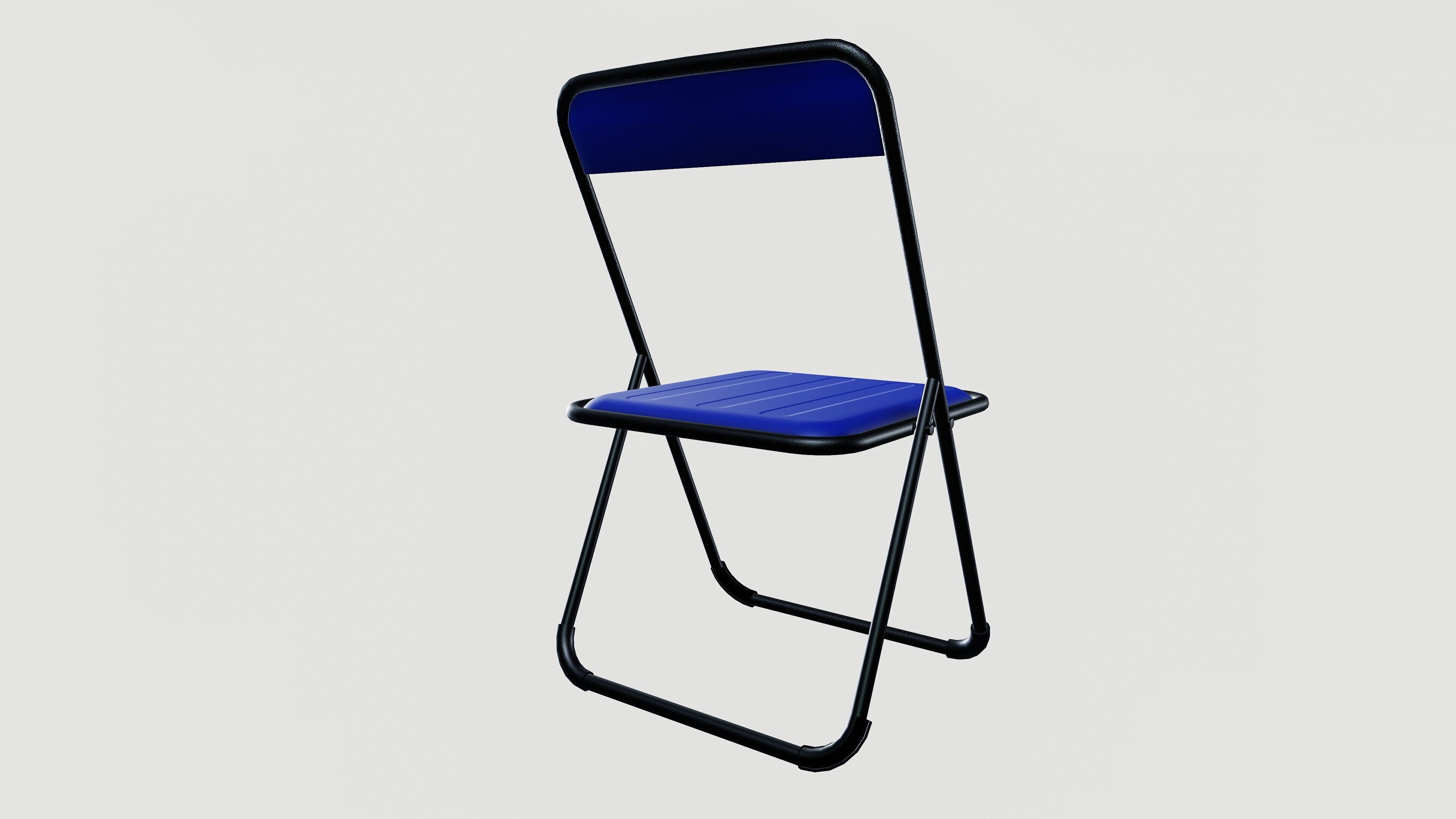 Folding chair 3D model_3