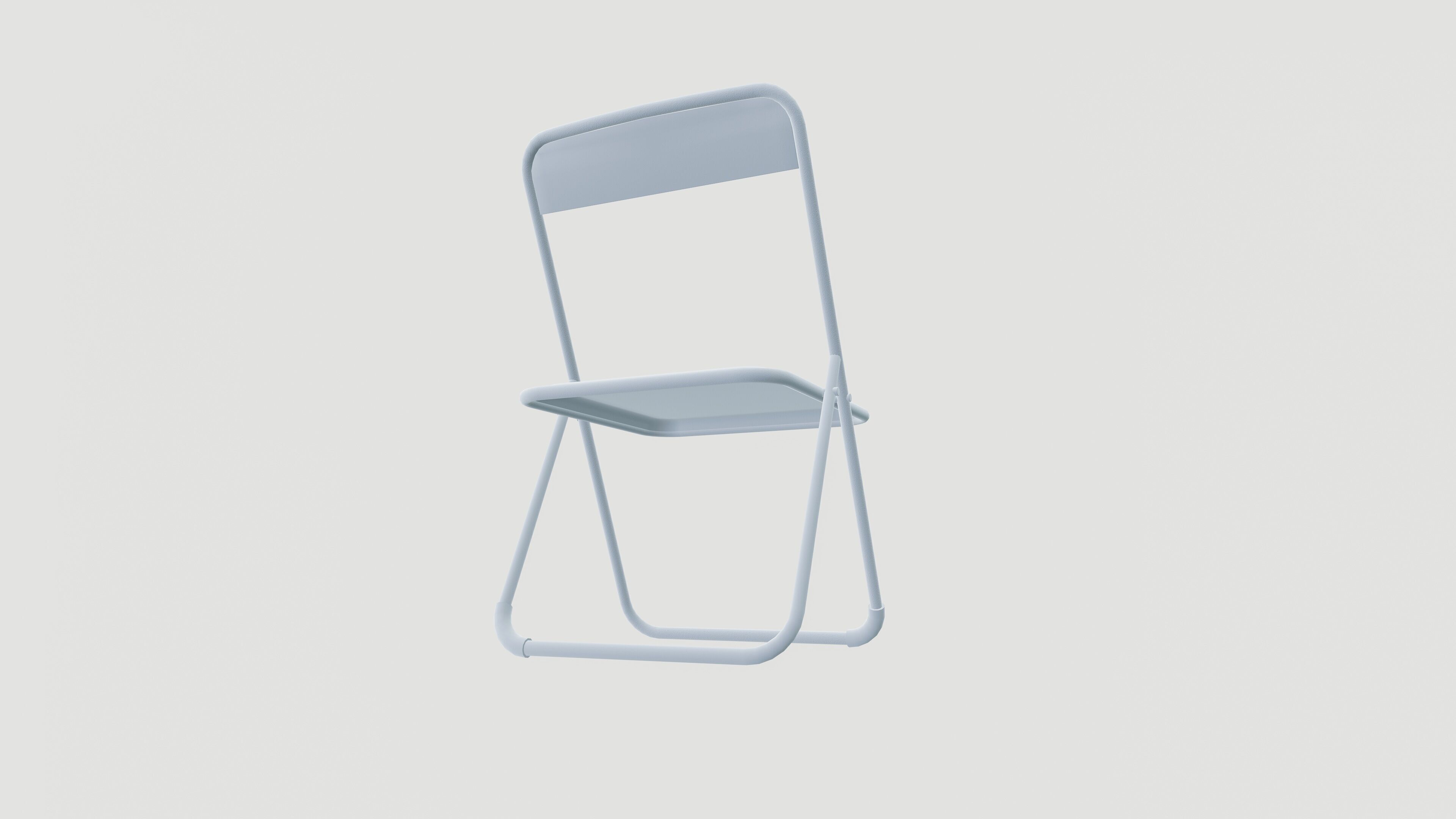 Folding chair 3D model_8