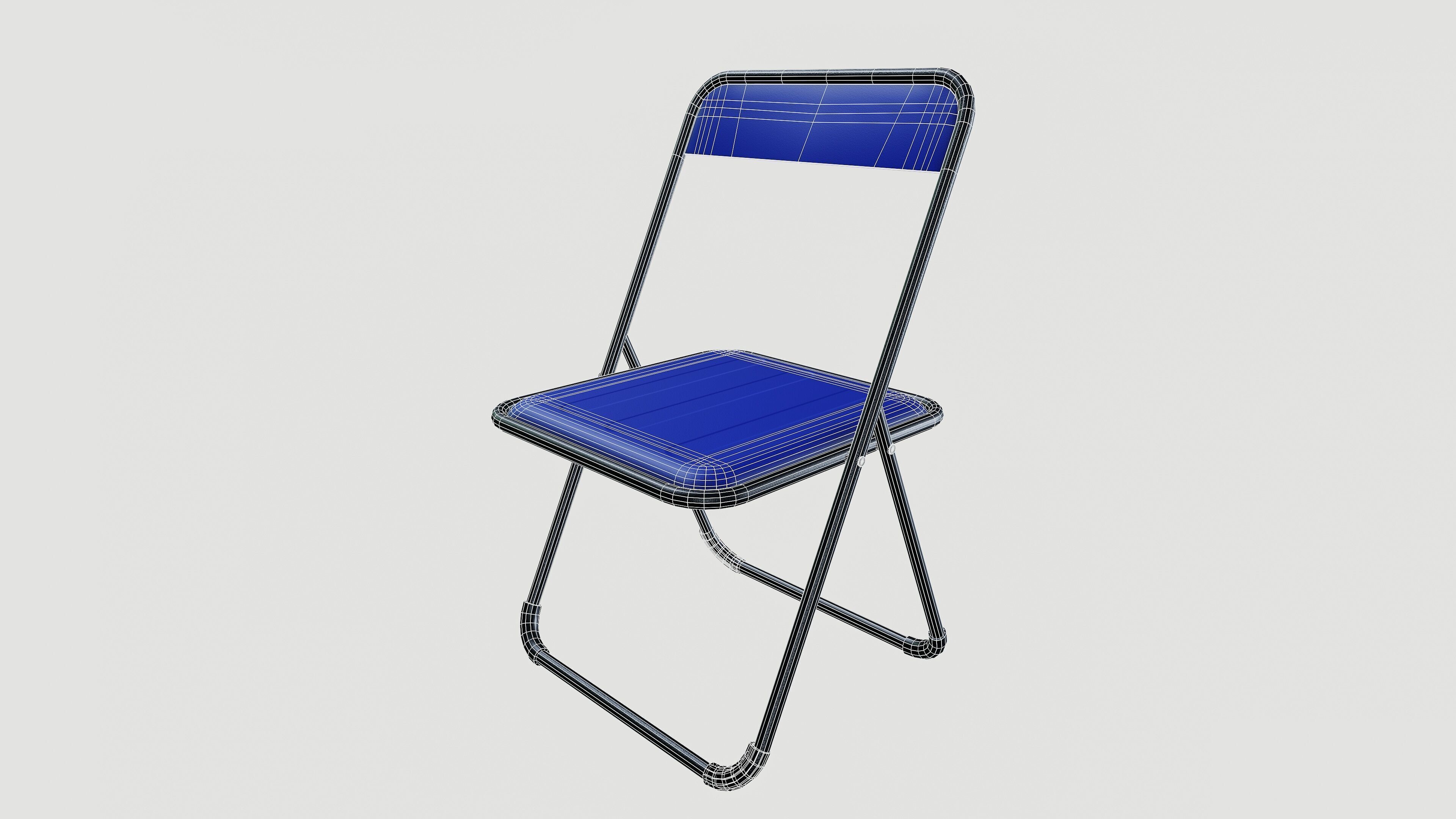 Folding chair 3D model_10