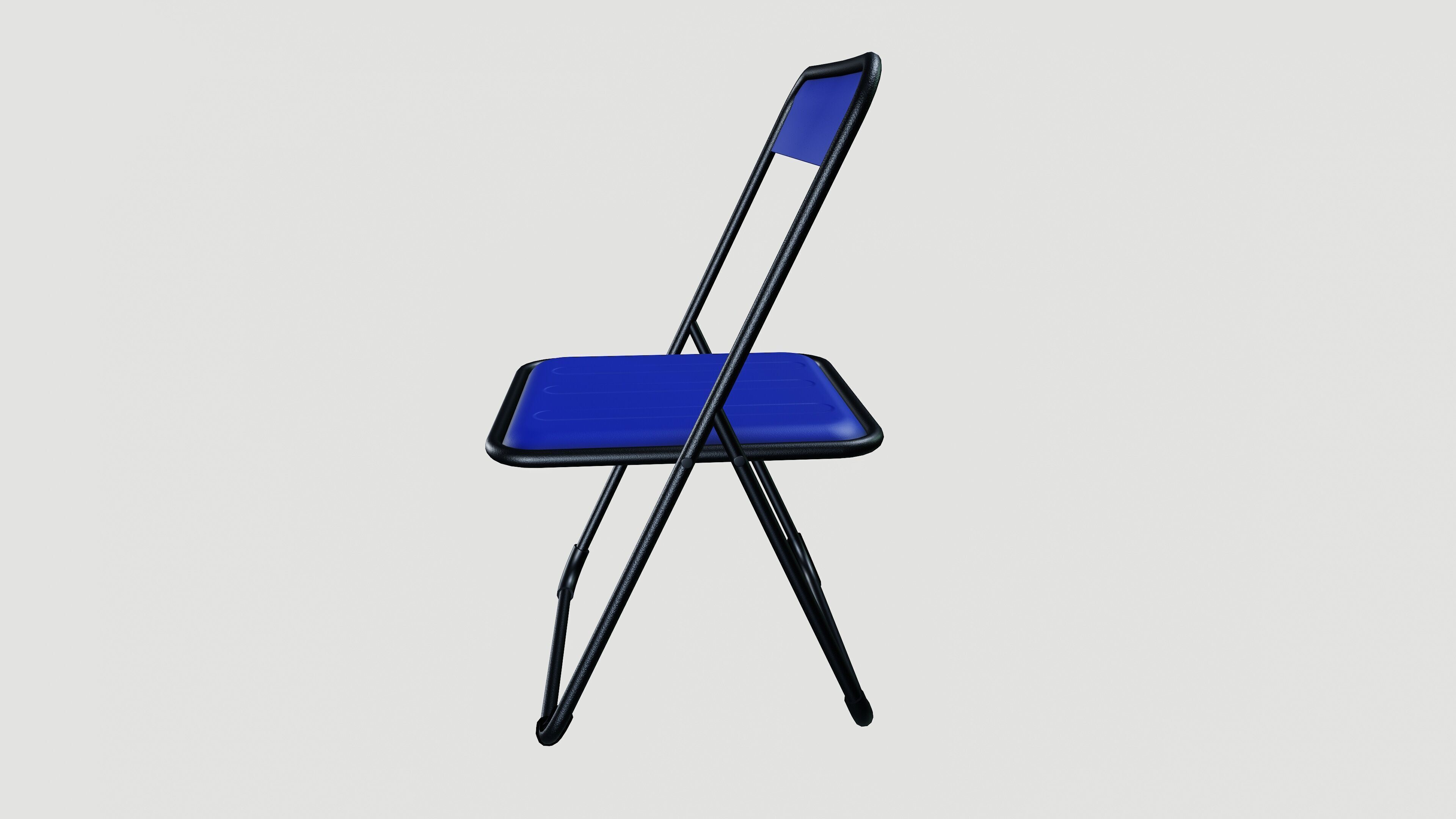 Folding chair 3D model_4