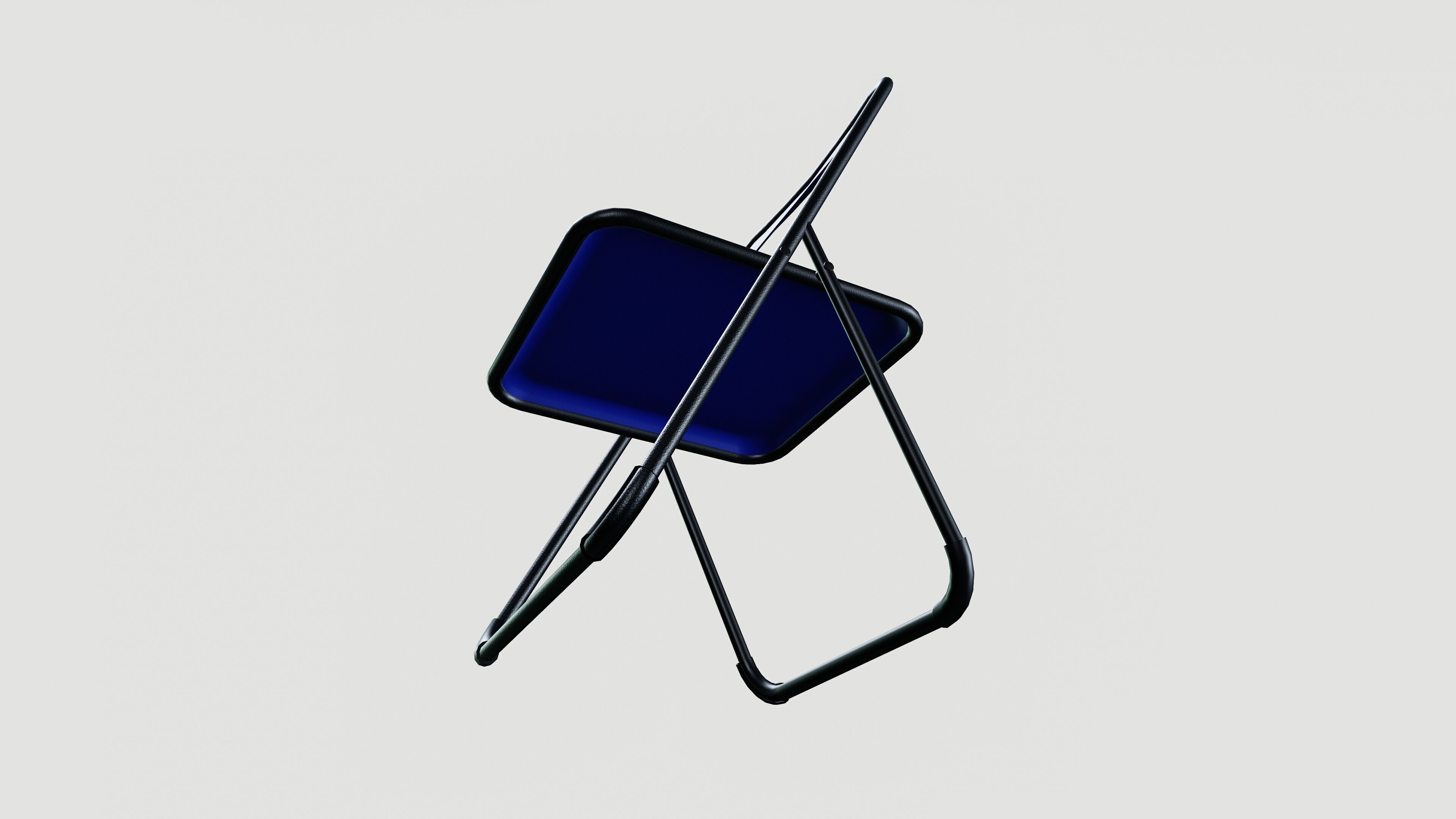 Folding chair 3D model_5