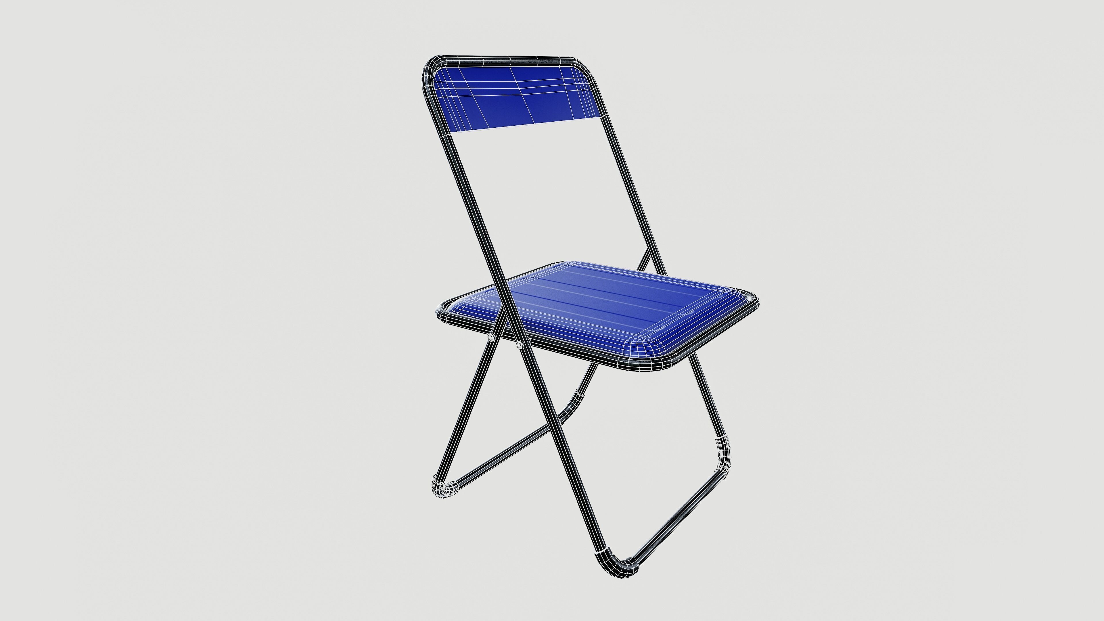 Folding chair 3D model_11