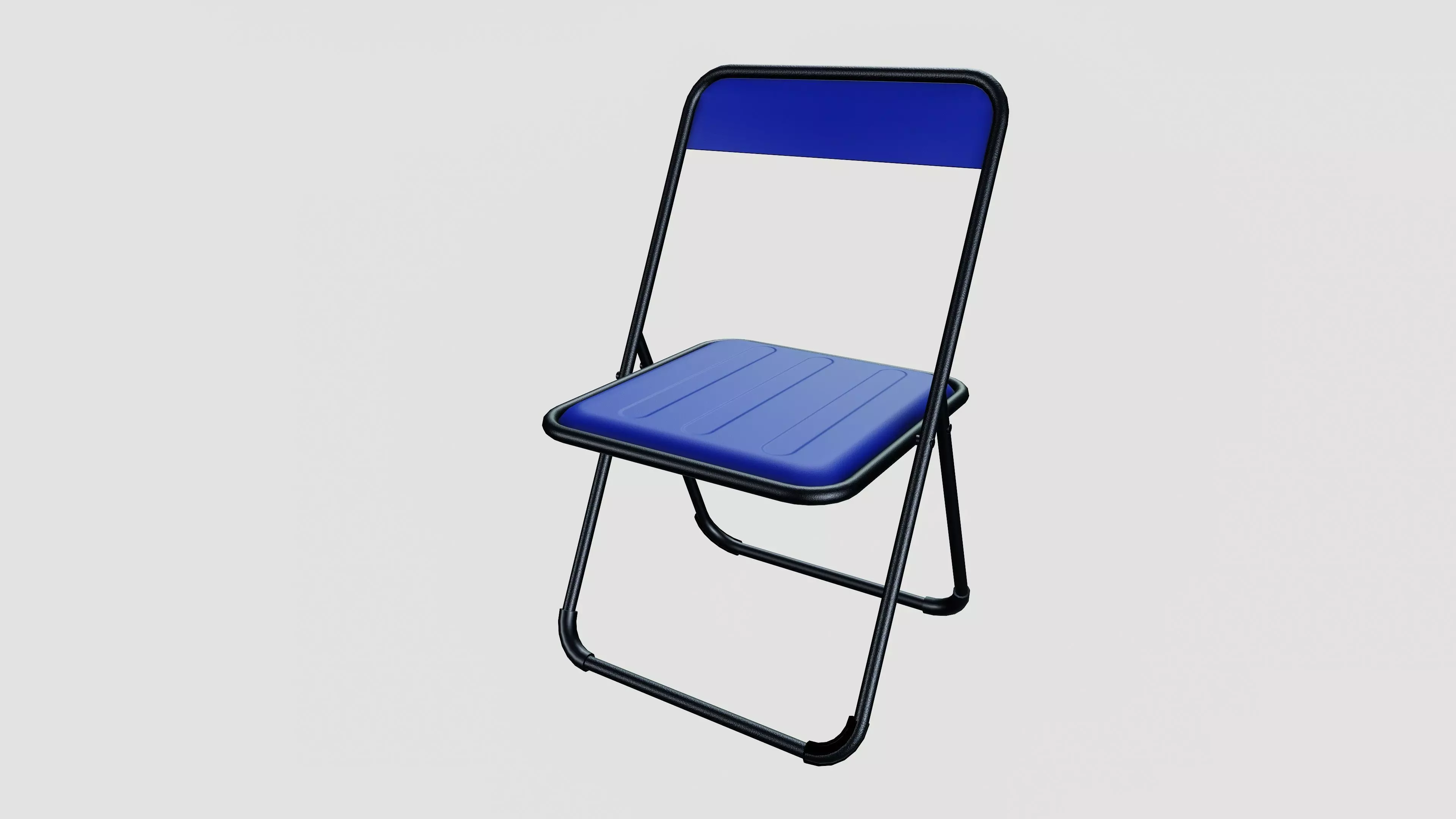 Folding chair 3D model_0