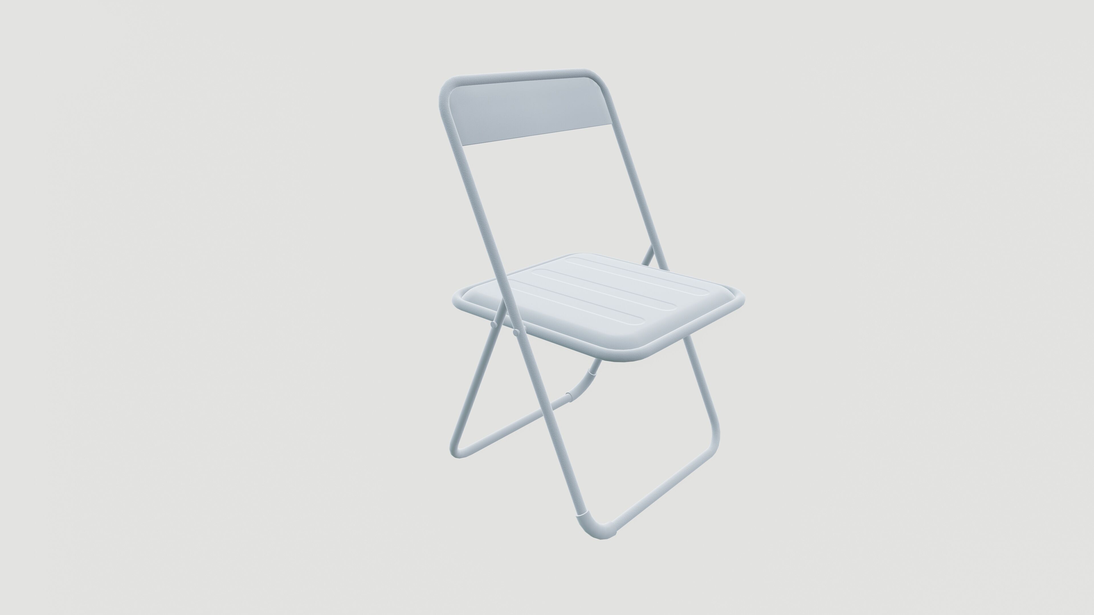 Folding chair 3D model_7