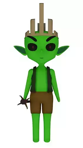 GoblinShamanLowPoly