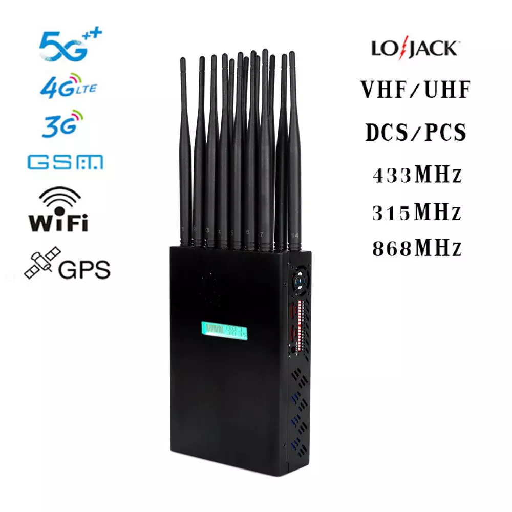 Portable Cell Phone and GPS Signal Jammer Inhibitor Free 3D model_0