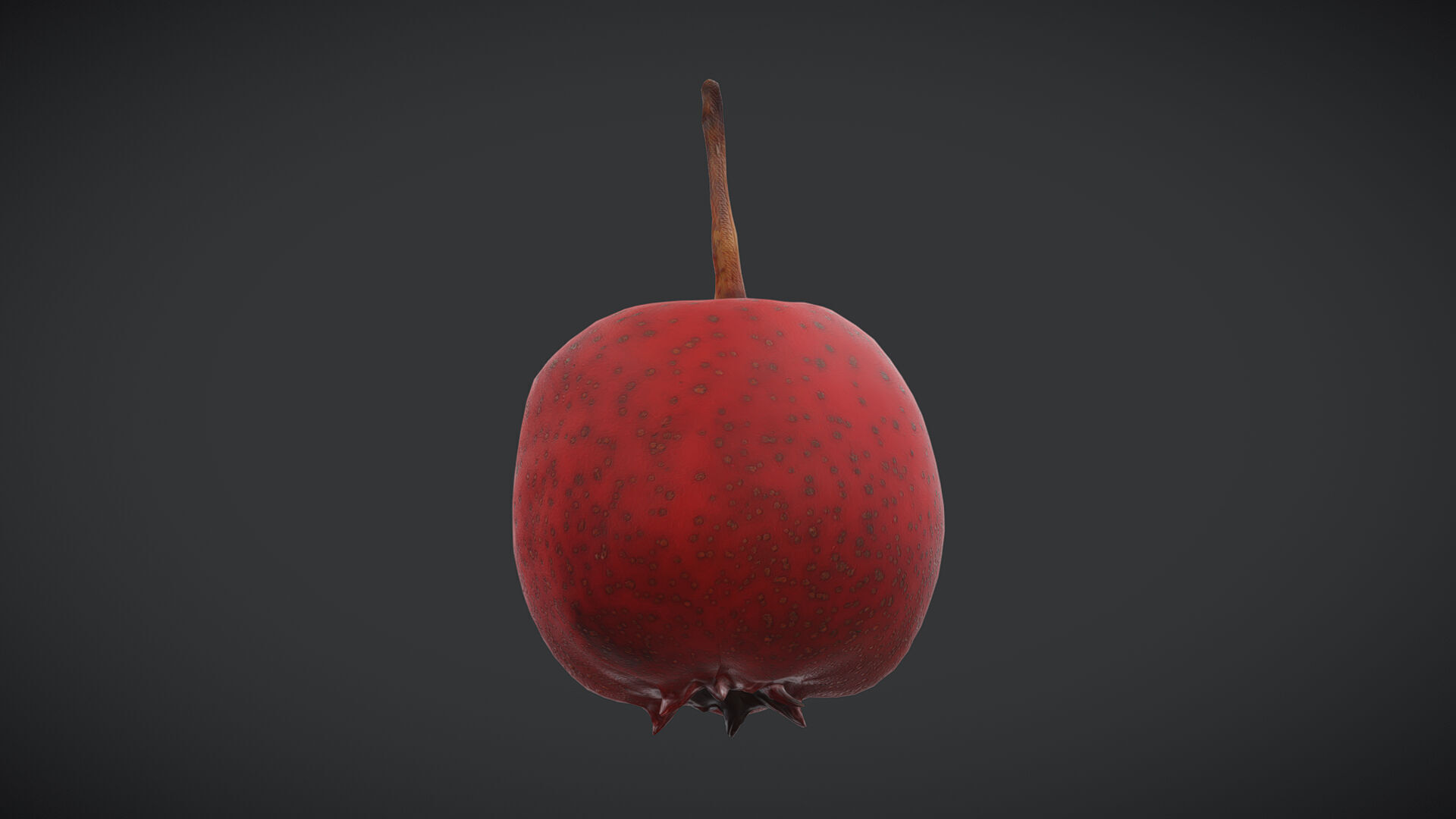 Fruit Hawthorn Low Poly Low-poly 3D model_1
