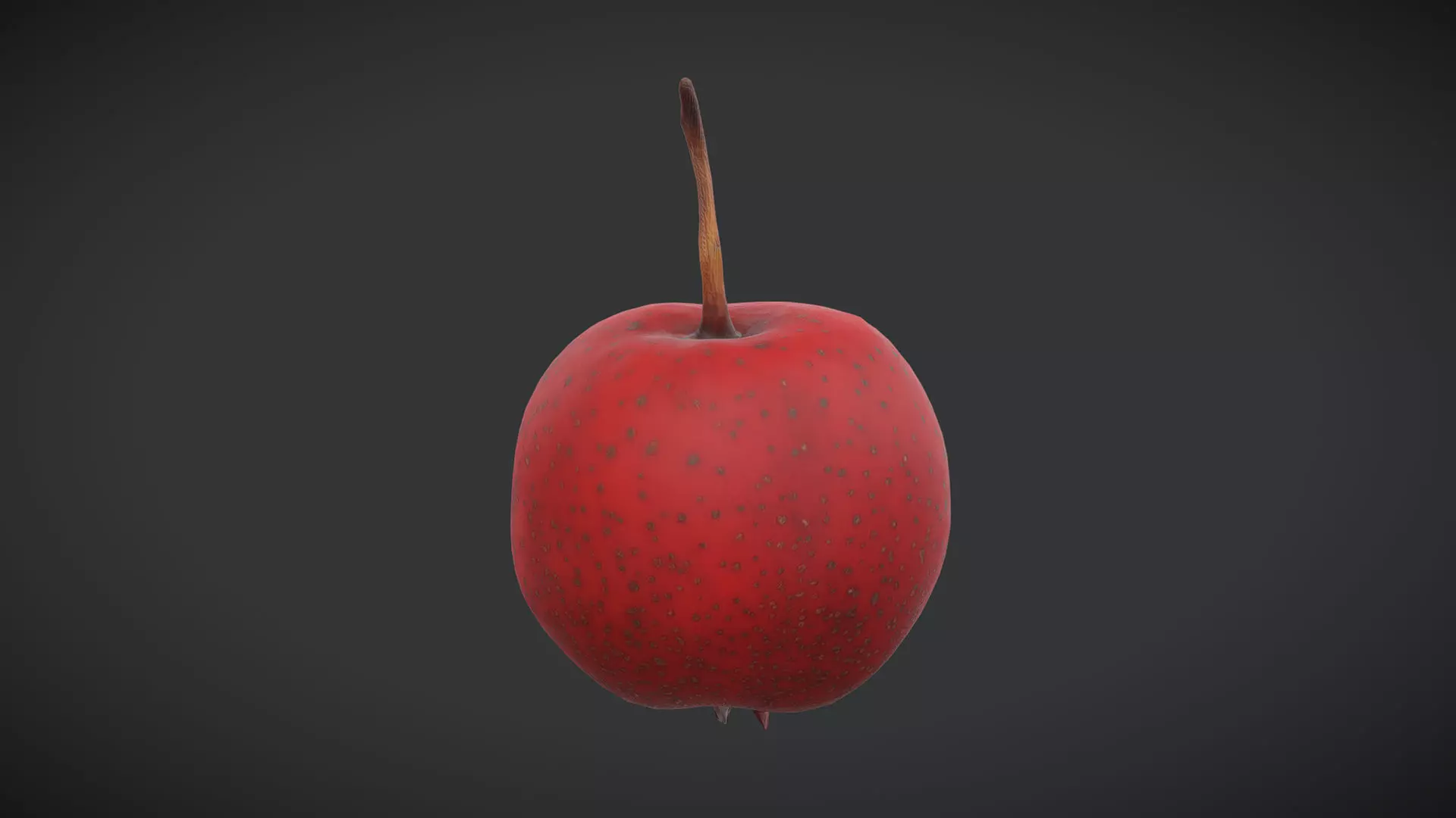 Fruit Hawthorn Low Poly Low-poly 3D model_0