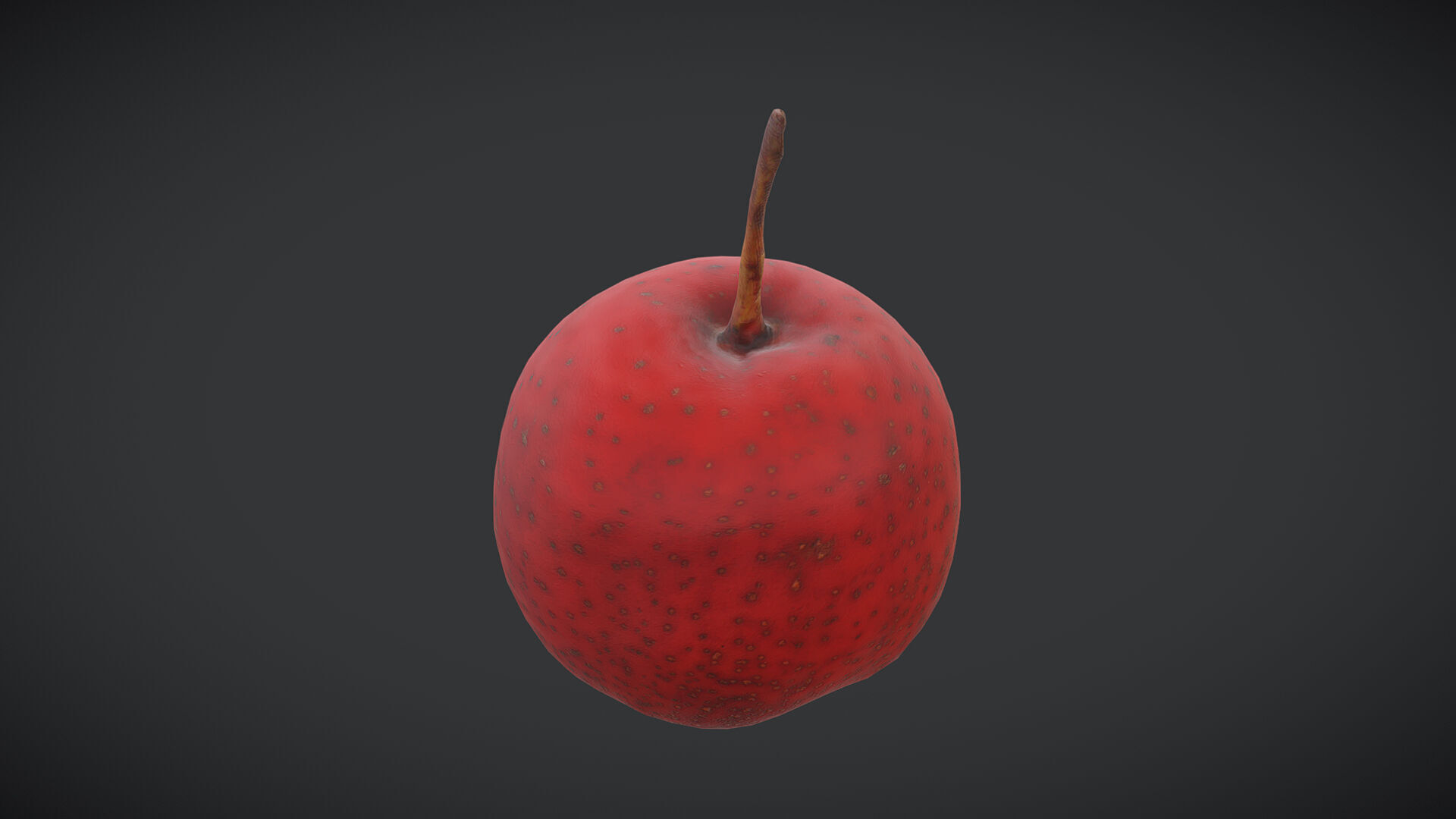 Fruit Hawthorn Low Poly Low-poly 3D model_3