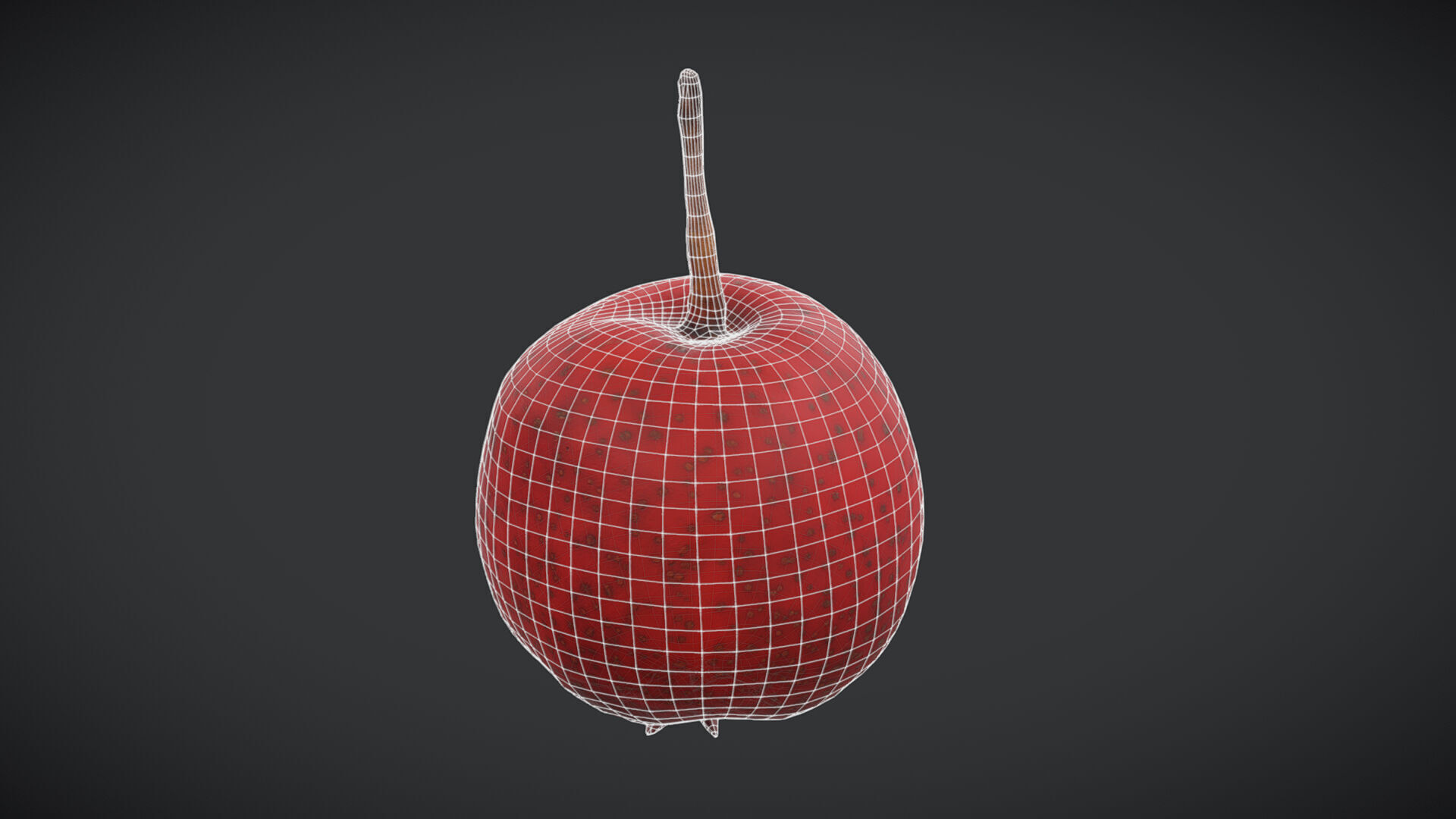 Fruit Hawthorn Low Poly Low-poly 3D model_6