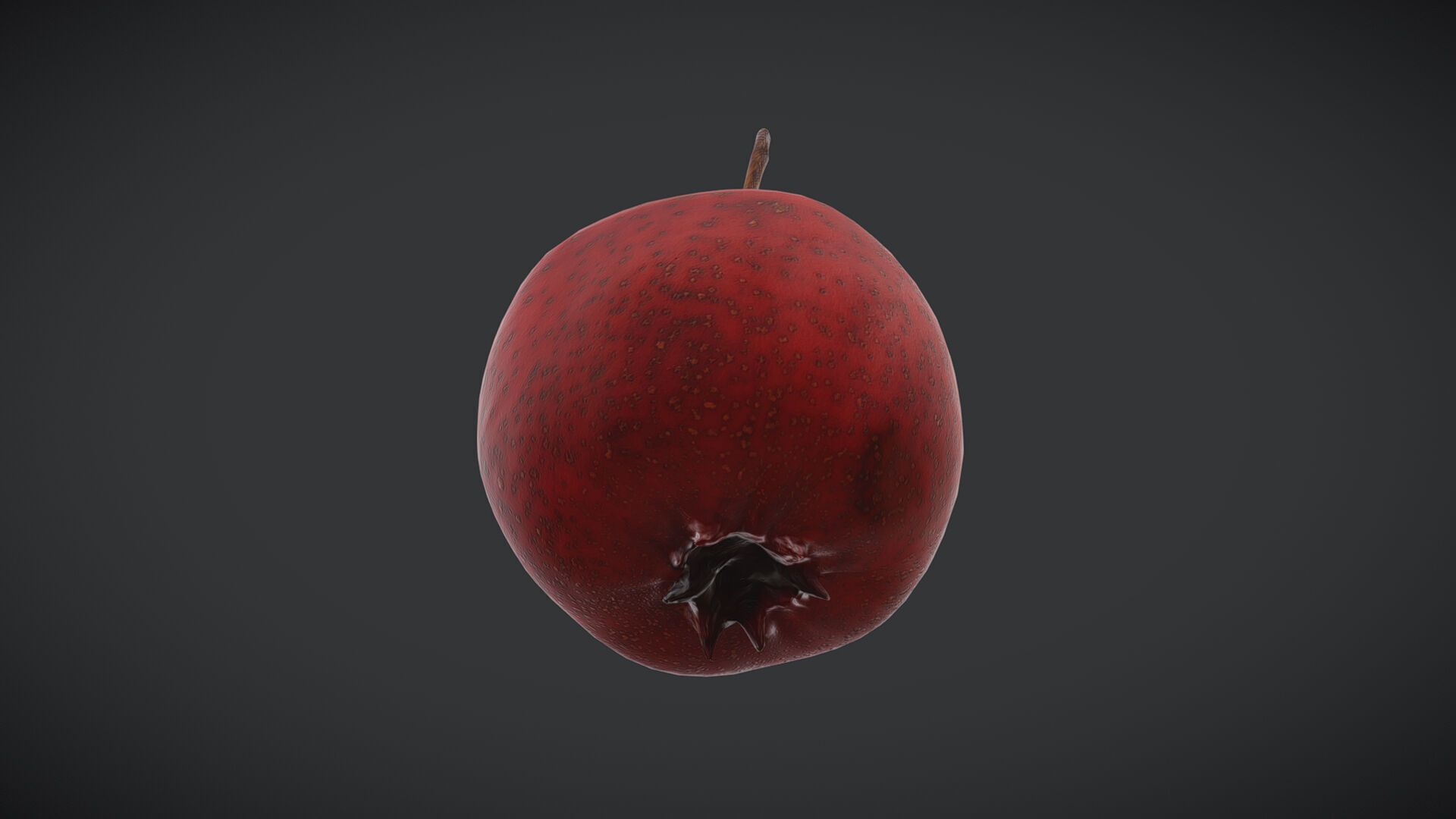 Fruit Hawthorn Low Poly Low-poly 3D model_2