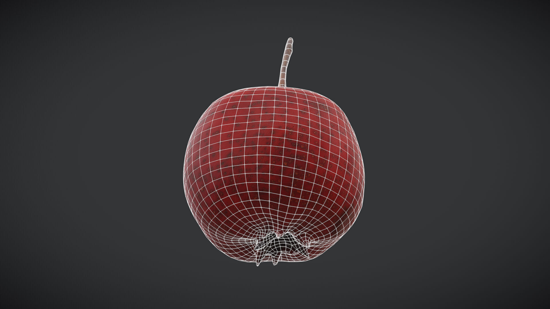 Fruit Hawthorn Low Poly Low-poly 3D model_7