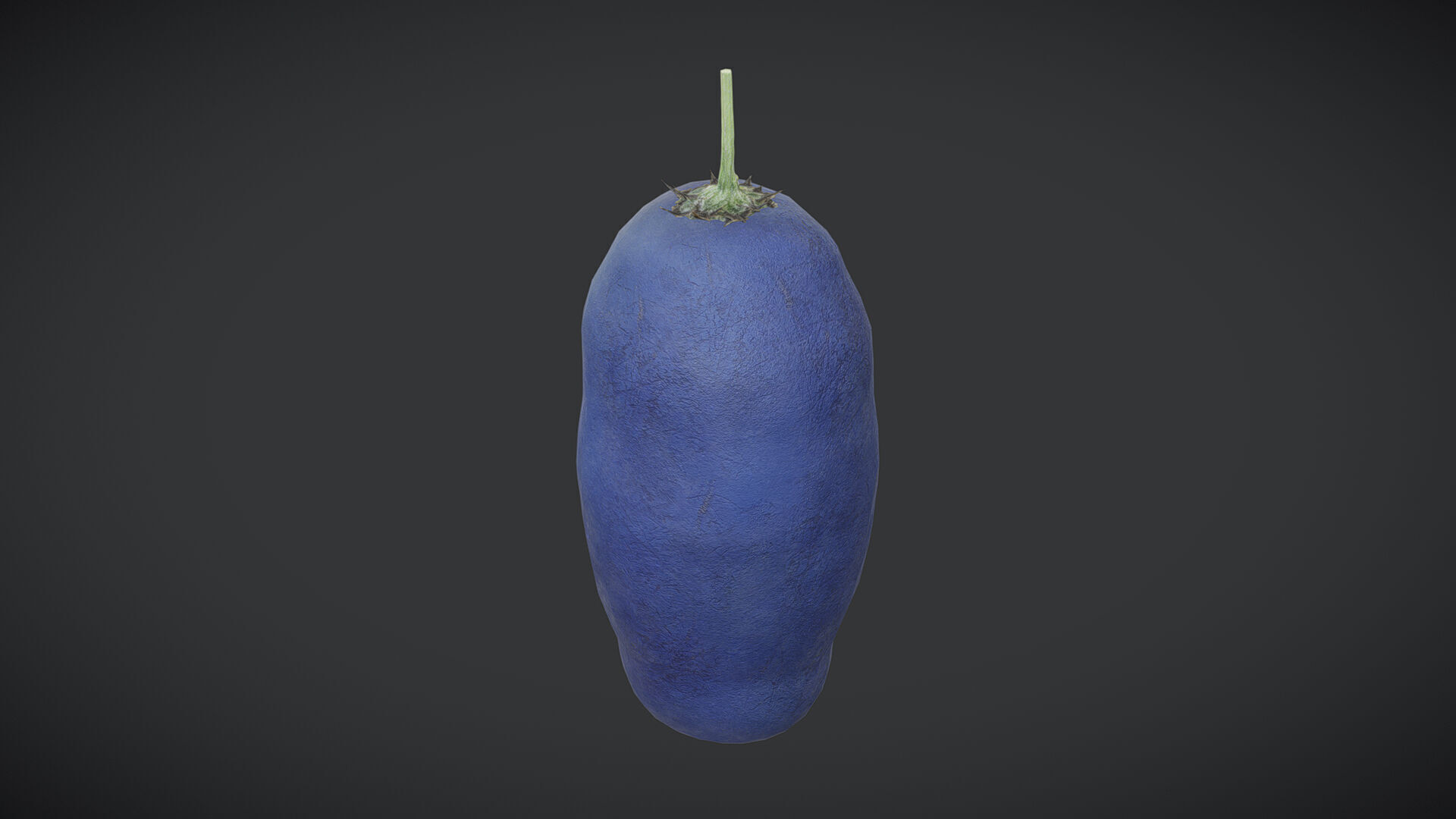 Fruit Honeyberry Low Poly Low-poly 3D model_1