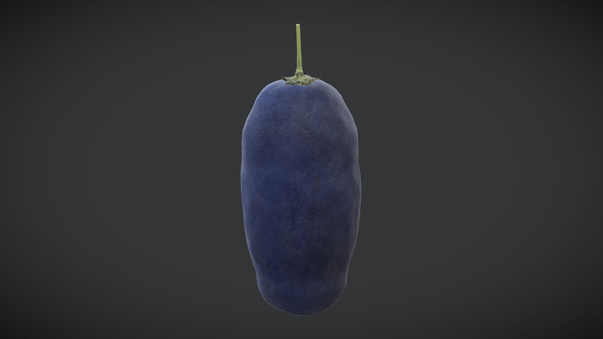 Fruit Honeyberry Low Poly Low-poly 3D model_4