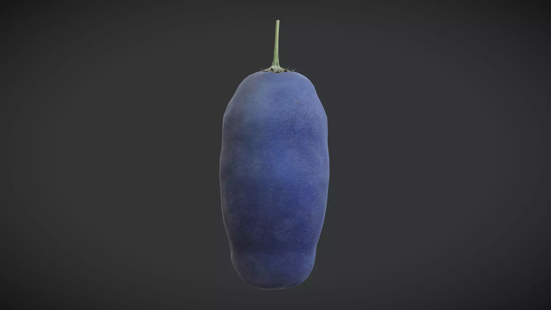 Fruit Honeyberry Low Poly Low-poly 3D model_0