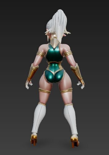 Sabrina Planet X Ambassador Rigged Stylized Sci-Fi Fantasy 3D model_5