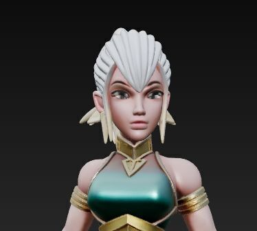 Sabrina Planet X Ambassador Rigged Stylized Sci-Fi Fantasy 3D model_9