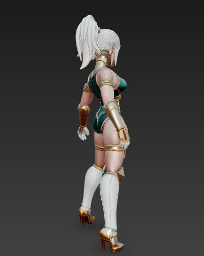 Sabrina Planet X Ambassador Rigged Stylized Sci-Fi Fantasy 3D model_4